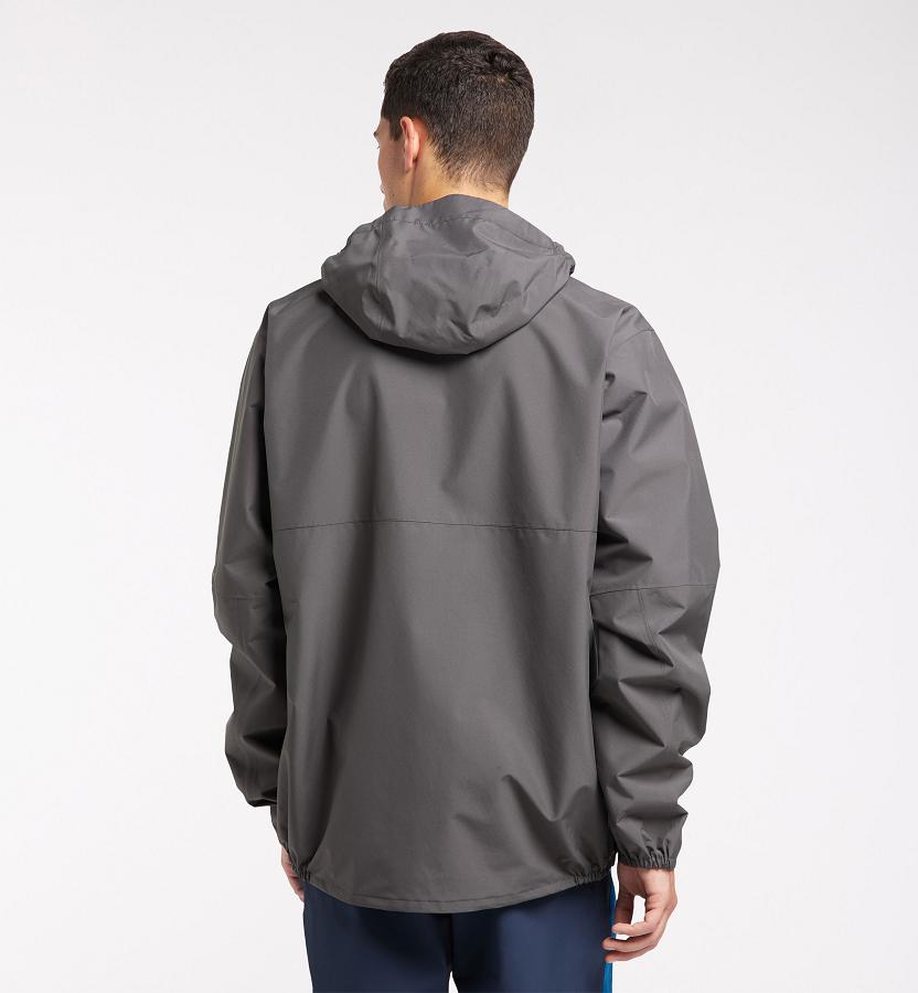 Haglöfs Mens Spira Waterproof Jacket Black New Zealand 63592FNWD